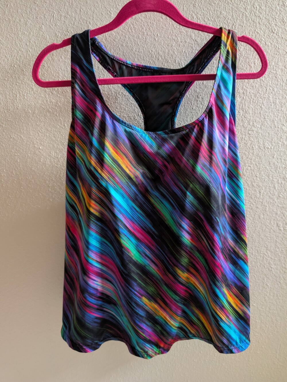 Swimsuits For All Tankini Top Watercolor Print Size 26 Plus